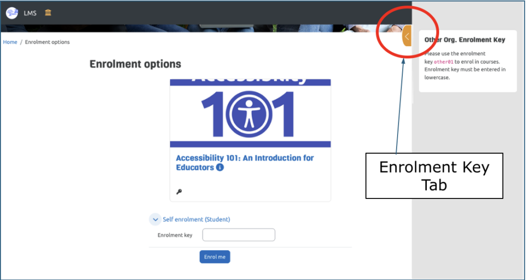 Password Enrollment Key Access to our Moodle Platform - Educators