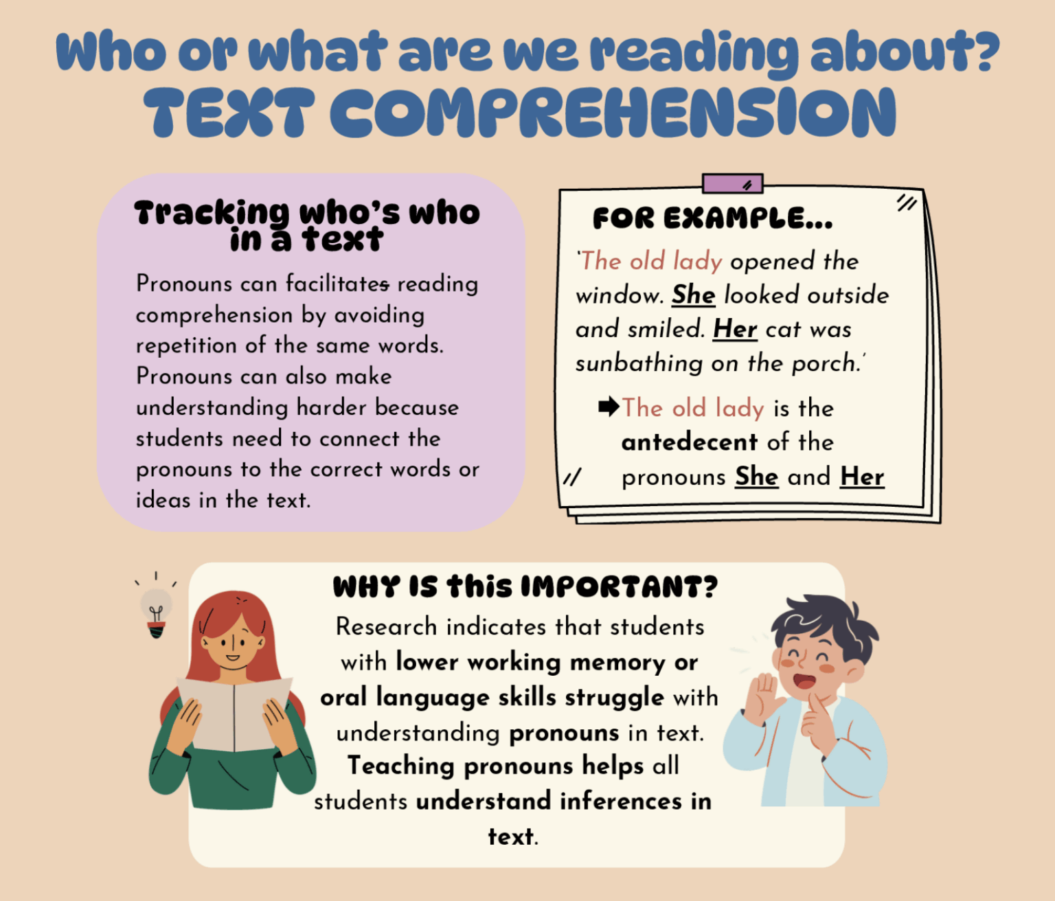 Text Comprehension Infographic - Educators